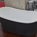 Акриловая ванна BelBagno 167,6х90х75 BB32-CF36 серая матовая