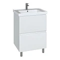 Тумба с раковиной SanStar Arista 70 255.1-1.5.1.К белая глянцевая