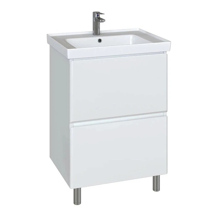 Тумба с раковиной SanStar Arista 70 255.1-1.5.1.К белая глянцевая