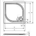 Душевой поддон Riho Kolping 80х120см D004008005 белый