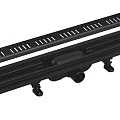 Душевой лоток AlcaPlast APZ10BLACK 550 с решеткой и опорами, черный