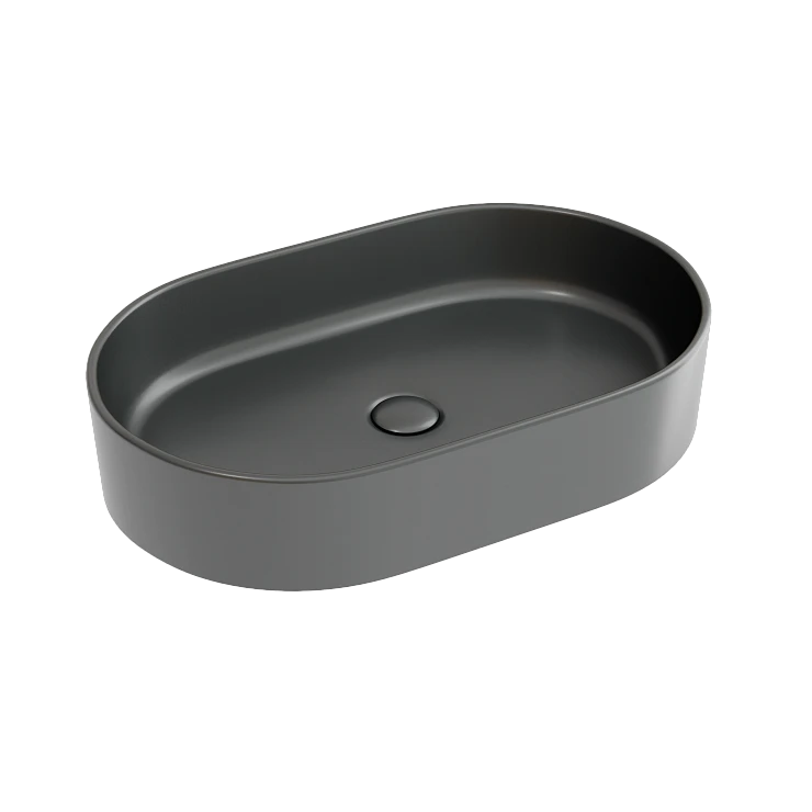 Раковина накладная Ceramica nova Element 600*380*122мм CN6048MDH темный антрацит матовая