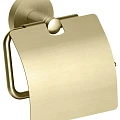 Держатель туалетной бумаги Timo Saona 13042/17 с крышкой, золото матовый
