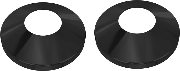 Монтажный набор Aquatek AQ 1020BL круглый вентиль, черный муар