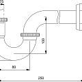 Сифон для раковины Timo 961/03L черный