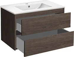 Тумба с раковиной Vincea Gio 80 темный дуб