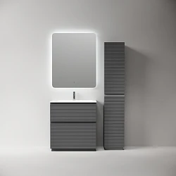 Тумба под раковину Sancos Folk Floor 70 FL70FGS напольная, Grey soft