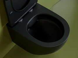 Унитаз подвесной Ceramicanova Uno Rimless CN11001MB черный матовый