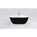 Акриловая ванна Black & White Swan SB111 Black 180x75см 111SBBL черная глянцевая