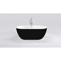 Акриловая ванна Black & White Swan SB111 Black 180x75см 111SBBL черная глянцевая