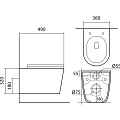 Унитаз подвесной Aquatek Вега AQ1904T-00 белый