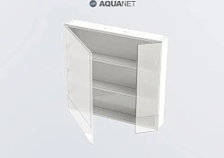 Зеркало-шкаф Aquanet Нота 75 черное