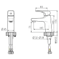 Смеситель для раковины Bravat Source F1173218CP-ENG хром