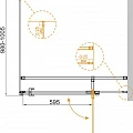 Душевой уголок Cezares Valvola 90x100см VALVOLA-AH-1-90/100-C-Cr профиль хром, стекло прозрачное