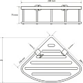 Полка Bemeta Cytro 146208376 белая матовая/хром