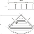 Угловая полочка для мыла - мыльница Bemeta 146208376  белый