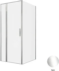 Душевой уголок Allen Brau Priority 90x100см 3.31025.00+3.31046.00 профиль хром, стекло прозрачное