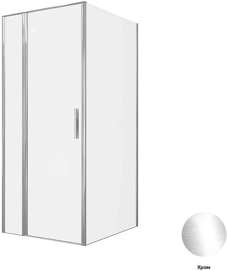 Душевой уголок Allen Brau Priority 90x100см 3.31025.00+3.31046.00 профиль хром, стекло прозрачное