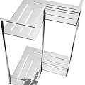 Полка Bemeta Cytro 146208222 2-ярусная, хром