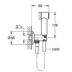Гигиенический душ Grohe Sena Trigger Spray 35 26329000 хром