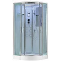 Душевая кабина Black & White Galaxy 90х90см G5501 профиль хром