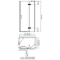 Душевой уголок Wasserkraft Aller 120x90см 10H07RBLACK MATT профиль хром/черный, стекло прозрачное