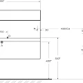 Тумба с раковиной Cezares Molveno 100 beton