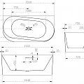 Акриловая ванна ABBER 150x75 AB9494-1.5 белая глянцевая