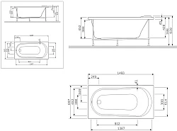 Экран AM.PM Joy 150x70 W85A-150-070W-P белый