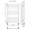 Полотенцесушитель электрический Terminus Латте П10 50х88 см хром