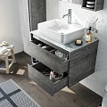 Мебель для ванной STWORKI Карлстад 75 дуб рошелье со смесителем