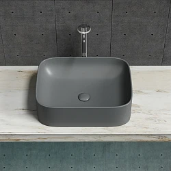 Раковина накладная Ceramica nova Element 505*380*150мм CN6052MDH антрацит матовая