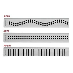 Душевой лоток AlcaPlast APZ10-Simple 550M с решеткой и опорами, хром