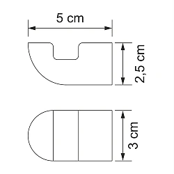 Крючок Wasserkraft Kammel K-8323white белый матовый