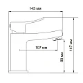 Смеситель для раковины Wasserkraft Aller 1064 хром
