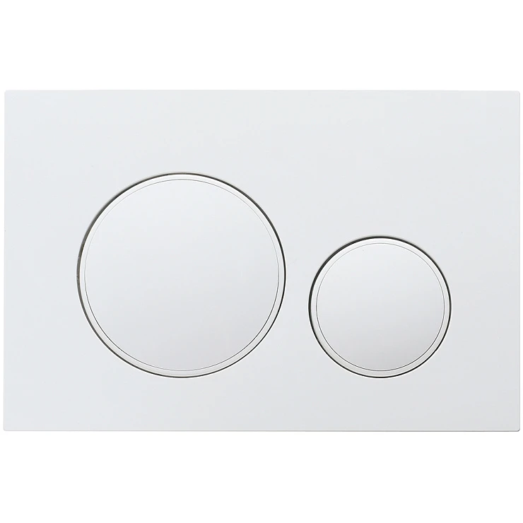 Кнопка смыва Veconi Flush V10 FLV10-W белый глянец кайма