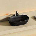 Раковина накладная Ceramica Nova Twist CN12001MB черная матовая