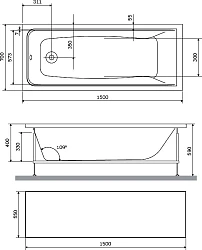Экран AM.PM Gem 150х70 W90A-150-070W-P1 белый