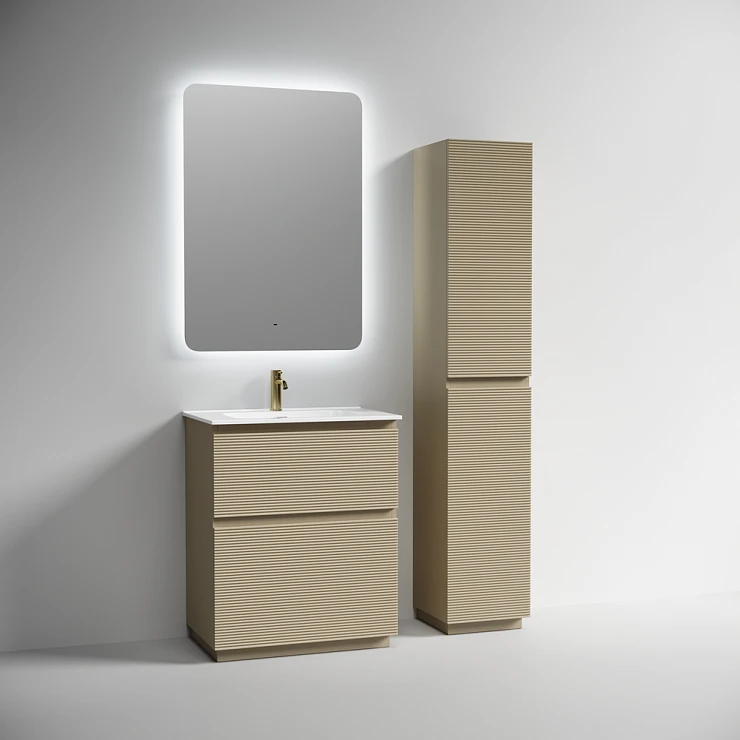 Тумба с раковиной Sancos Folk Floor 70 напольная, капучино