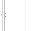 Душевая дверь в нишу Bravat Drop 100x200см BD100.4110A профиль хром, стекло прозрачное