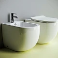 Биде напольное Ceramica Nova Metropol CN4005 белый глянец