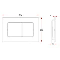 Кнопка смыва Veconi Flush V9 FLV9-G золото брашированное