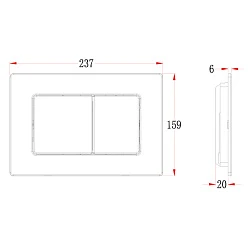 Кнопка смыва Veconi Flush V9 FLV9-S сталь брашированная