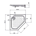 Душевой поддон Vincea 90х90см VST-3AP-9090 белый