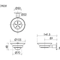 Мыльница Sancos Base SC9031GG вороненая сталь
