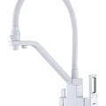 Смеситель для кухни со встроенным фильтром под питьевую воду Gappo G4317-8 белый-хром