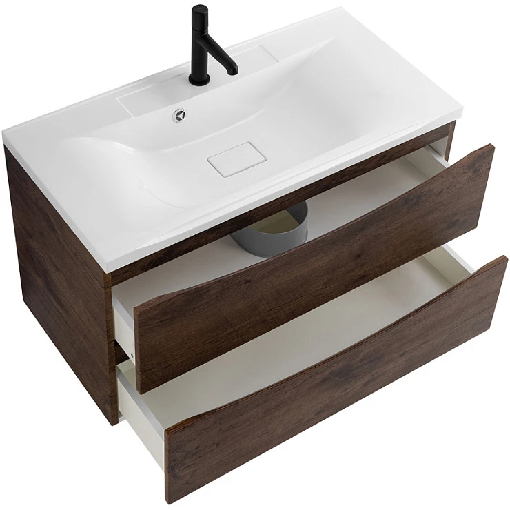 Тумба с раковиной BelBagno Marino 90 темный дуб