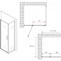 Душевой уголок ABBER Sonnenstrand 120x70см AG04120S-S70 профиль хром, стекло прозрачное