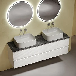 Столешница Sancos 160 TT160A1 без отверстия под смеситель, black sky