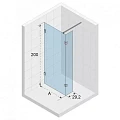 Душевая перегородка Riho SZ Scandic NXT X402 140см G001127121 профиль черный, стекло прозрачное